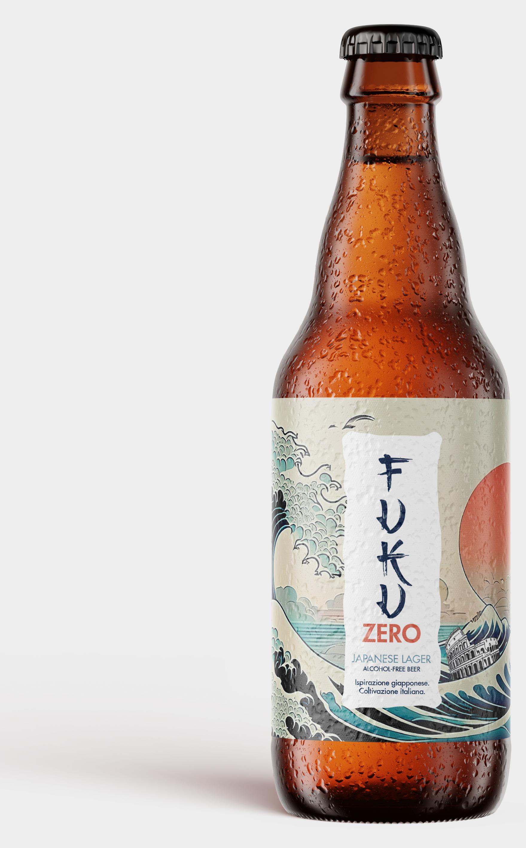FUKU Zero non-alcoholic beer bottle, 330 ml